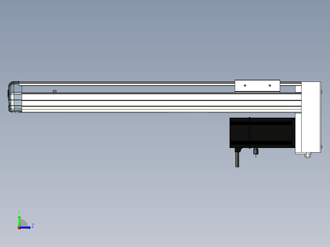 Toyo东佑达直线模组-ETH10-400-BM-200W+煞車左视图