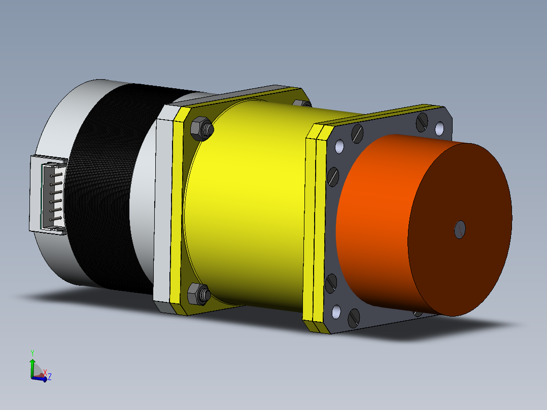 三级行星齿轮减速器三维建模图纸 solidworks设计 附STEP x_t格式