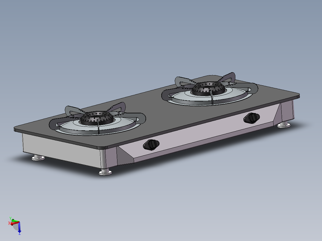 燃气灶3d图纸 机械SW绘图设计 煤气灶煤气炉燃气灶3d图纸三维模型