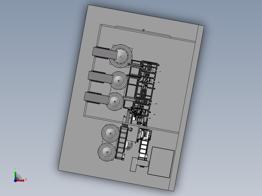 自动化组装机前视图