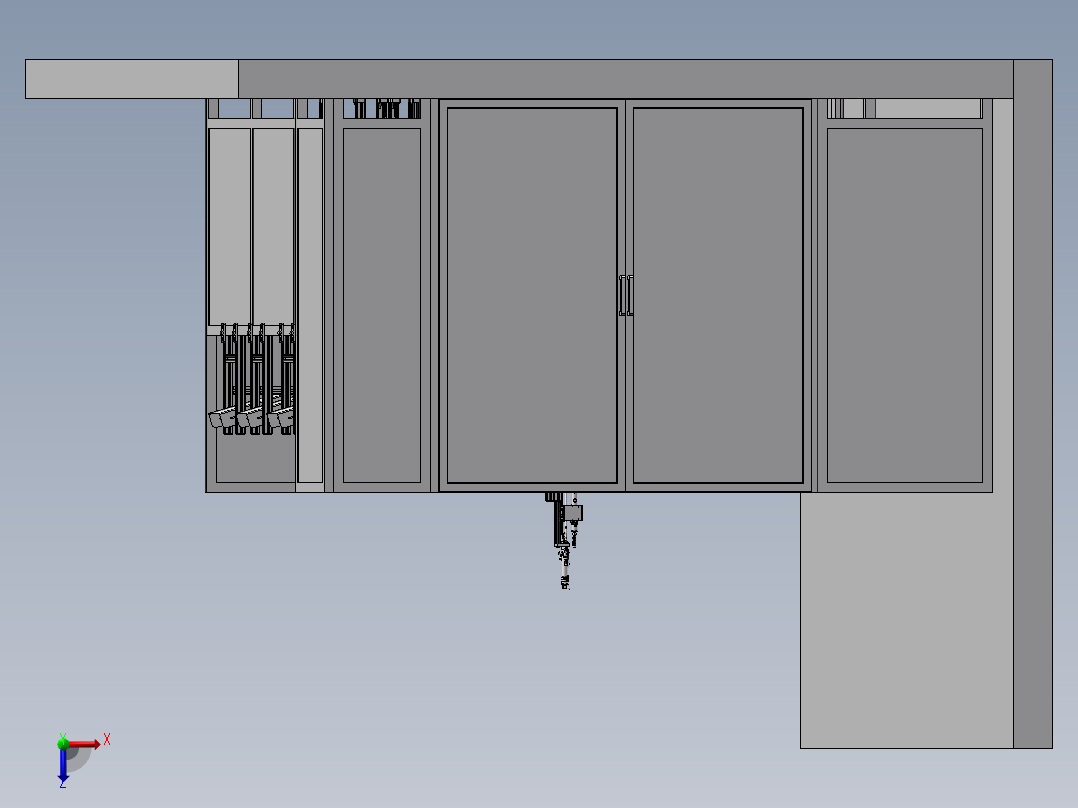 自动化组装机俯视图
