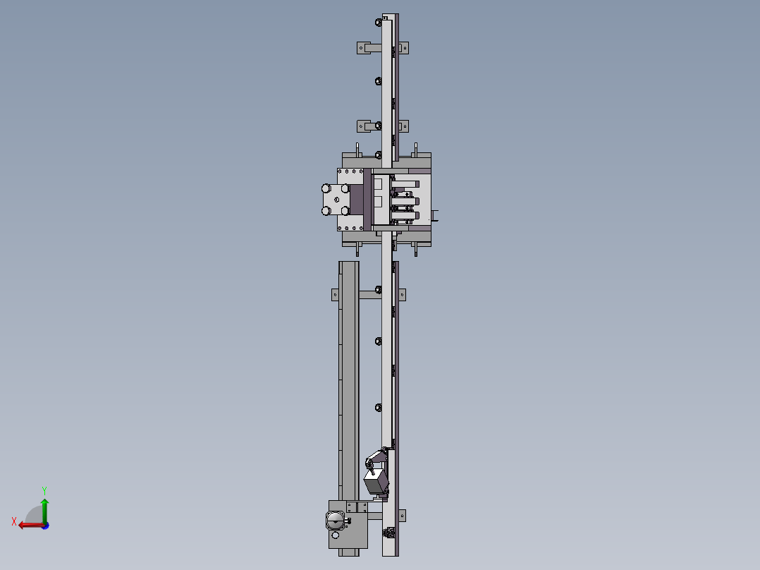 板材 全自动冲孔 打字 剪断生产线后视图