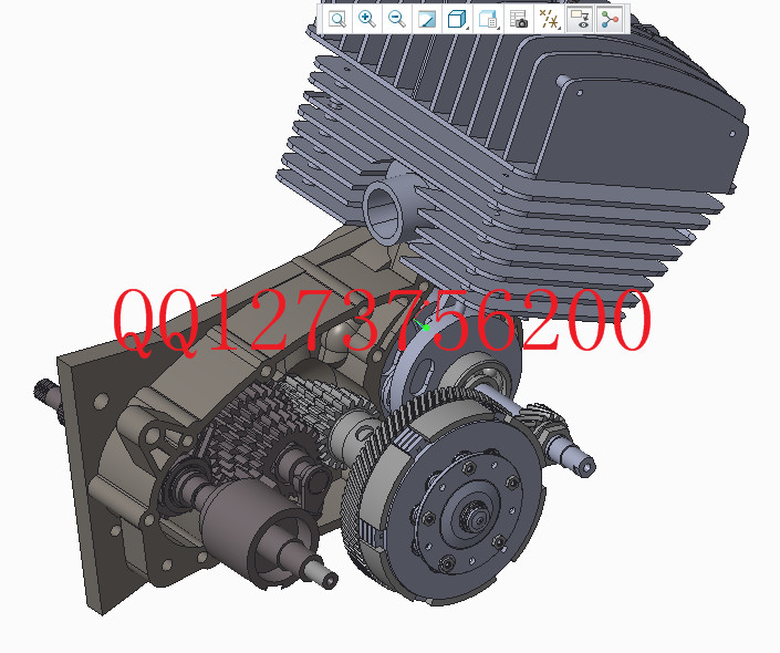 二战德国摩托车引擎3D模型