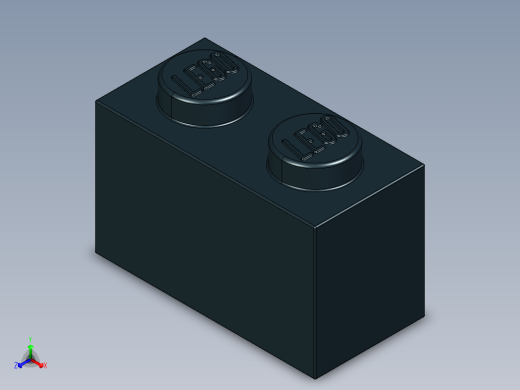 乐高套装 4421基本积木-300426 Black Brick 1 x 2.STEP