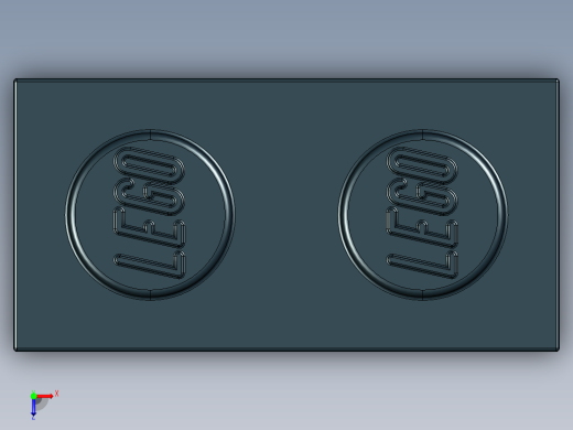 乐高套装 4421基本积木-300426 Black Brick 1 x 2.STEP俯视缩略图