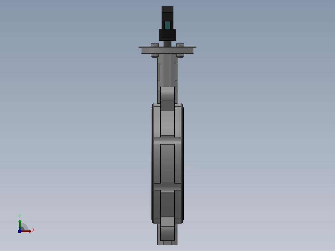 对夹式手动蝶阀-316 DN50-DN600前视图