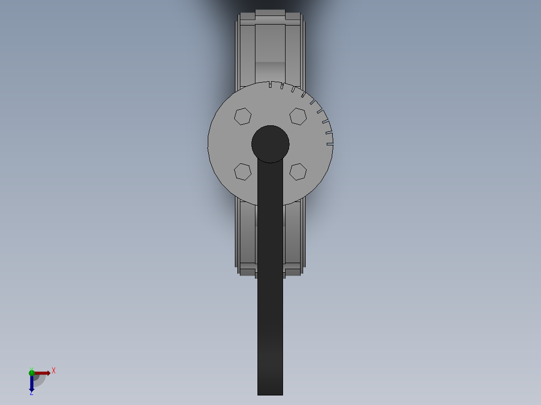 对夹式手动蝶阀-316 DN50-DN600俯视图