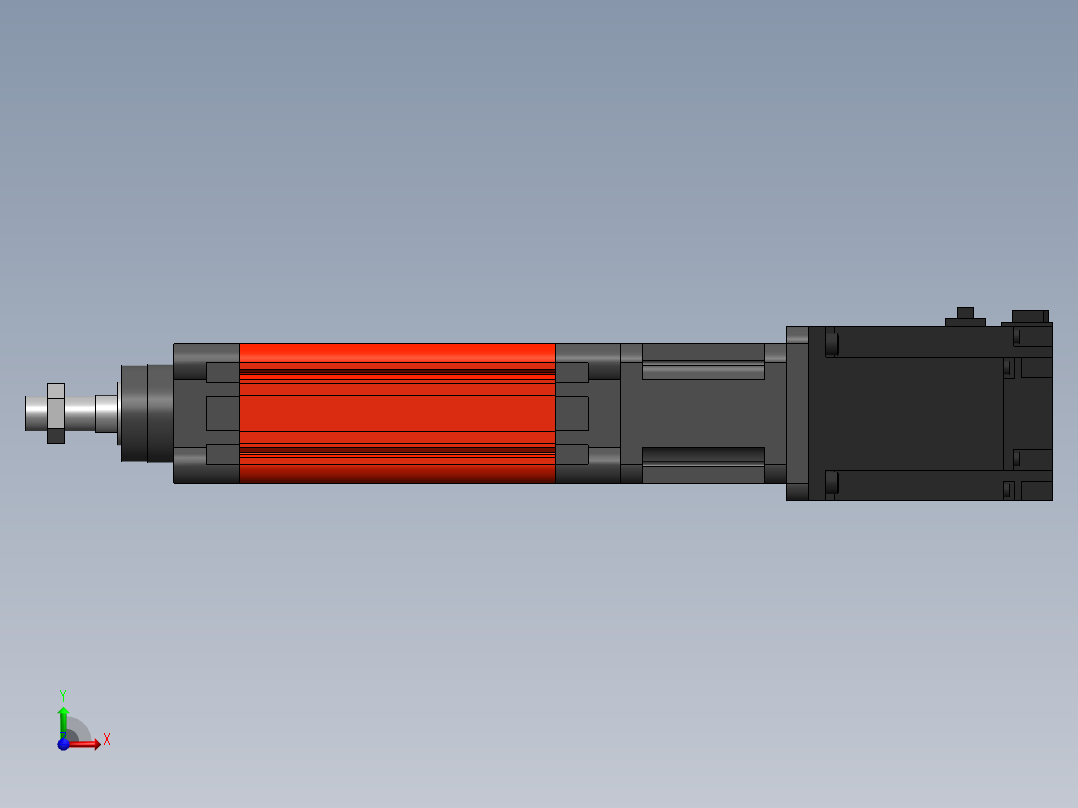 电动缸MES50-D-750W前视图