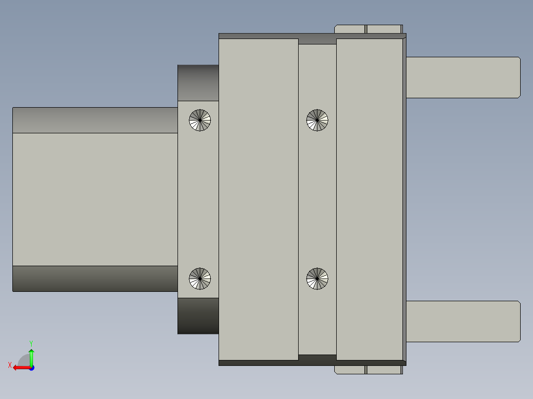 普通气爪PH01K-40后视图