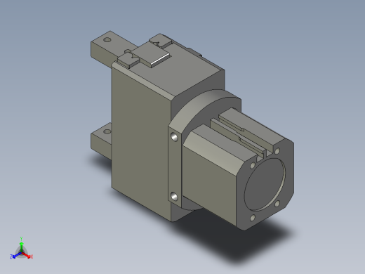 普通气爪PH01K-40正等轴测缩略图