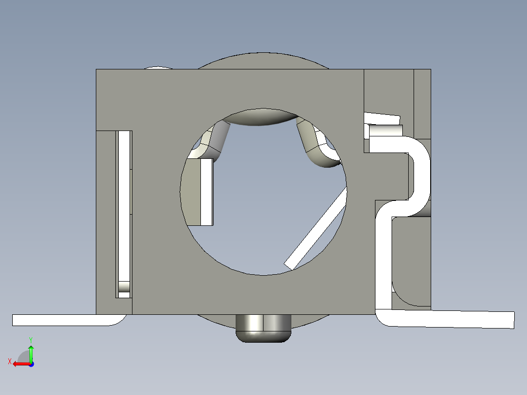 4针音频端口后视图