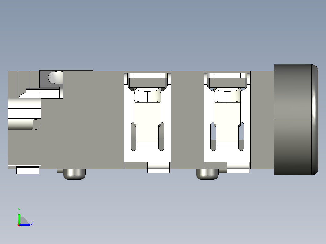 4针音频端口左视图