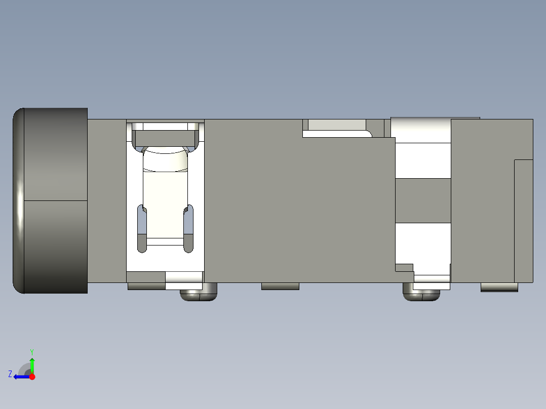4针音频端口右视图