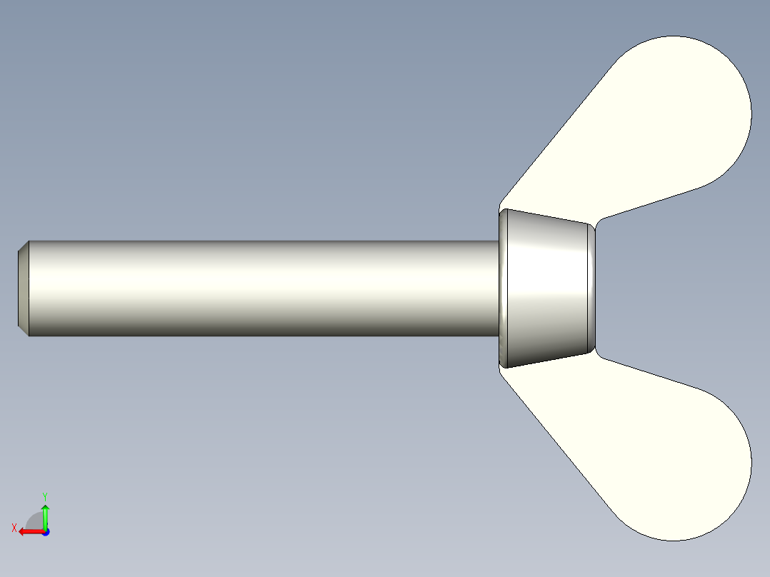 带耳螺钉-DIN_316_Wing_screws_4x0.7x20-17.9-7_20_1.9_10.5_4.stp后视图