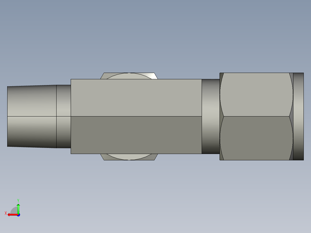 卡套式工业通用硬管接头8_rbu-s后视图