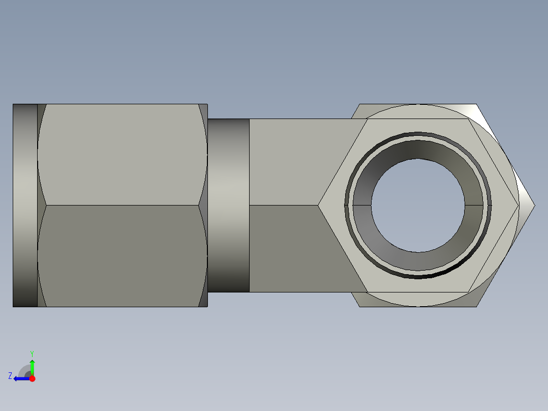 卡套式工业通用硬管接头8_rbu-s右视图