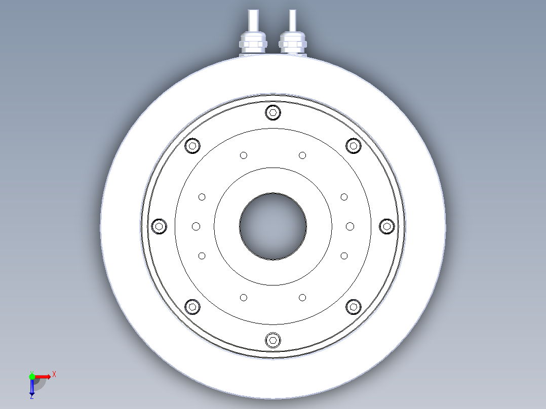 220-280直驱电机俯视图