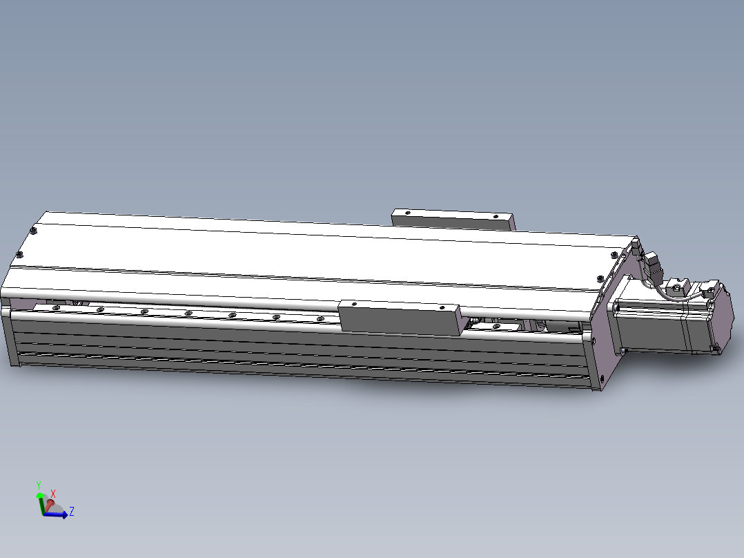 直线滑台装配模型
