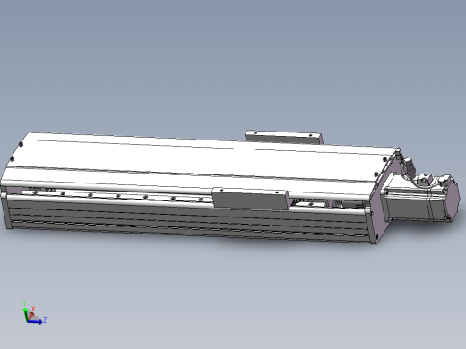 直线滑台装配模型