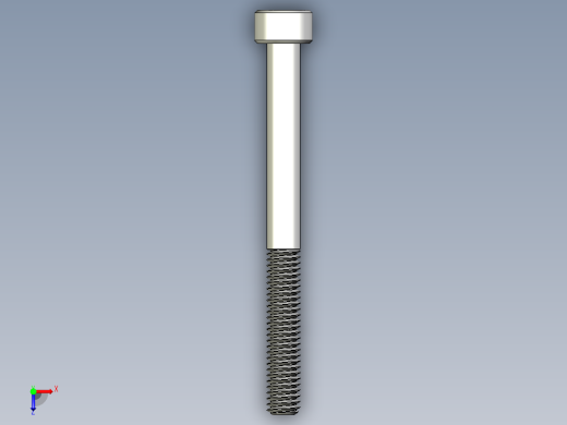 M4 x 0.7mm Thread 45mm LONG SOCKET HEAD CAP SCREW.IGS俯视缩略图