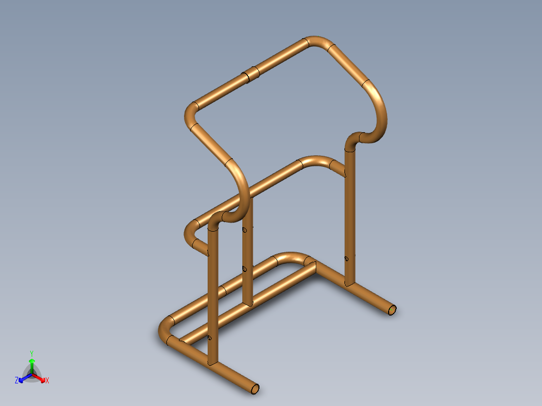 跑步机正等轴测图