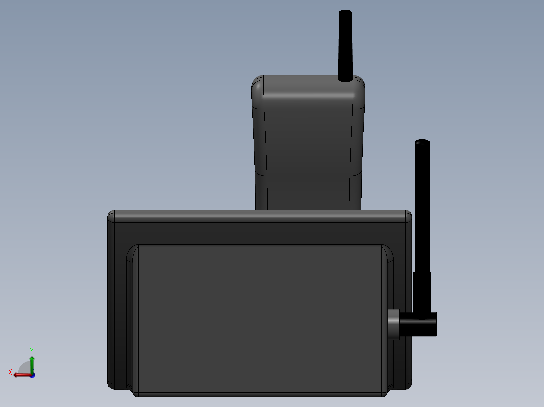 无绳电话后视图