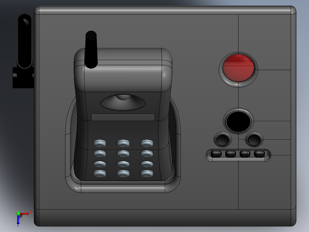 无绳电话俯视图