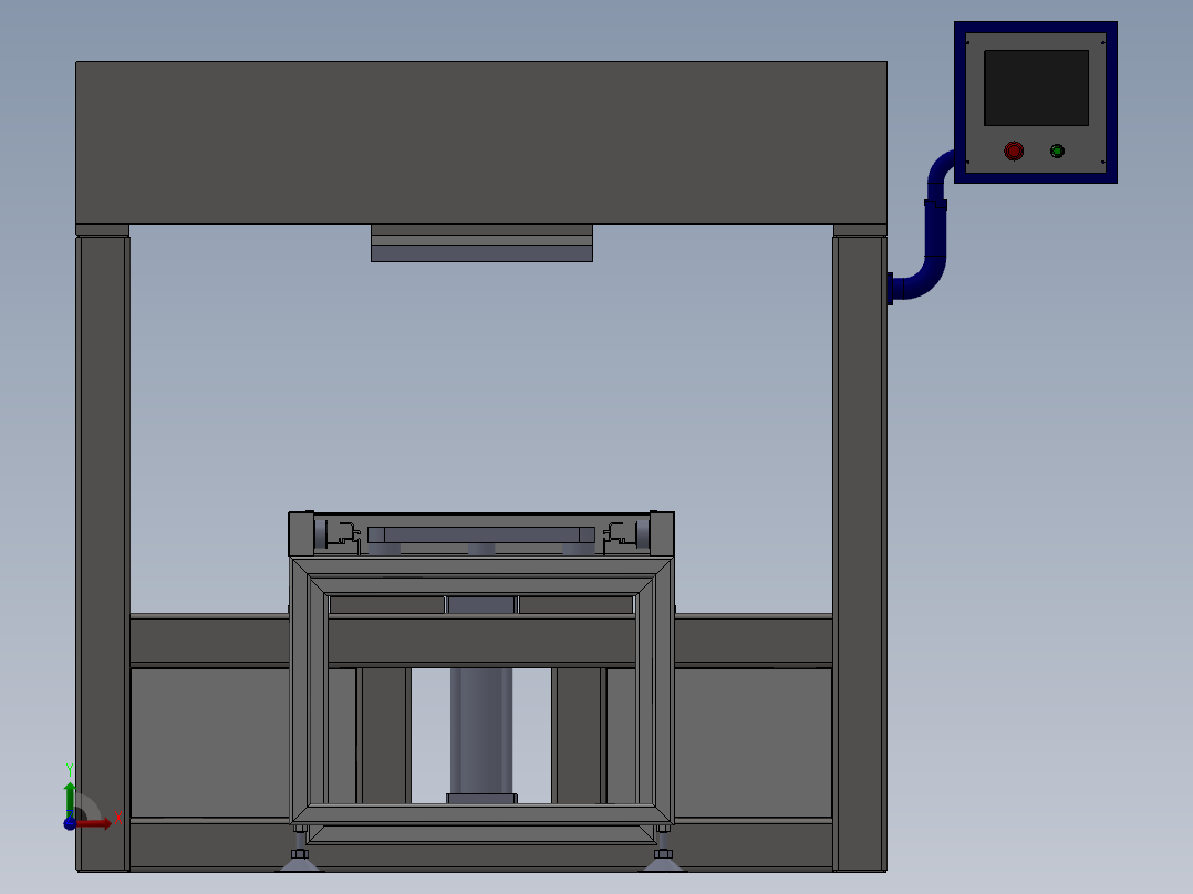 龙门式15T的压力机前视图