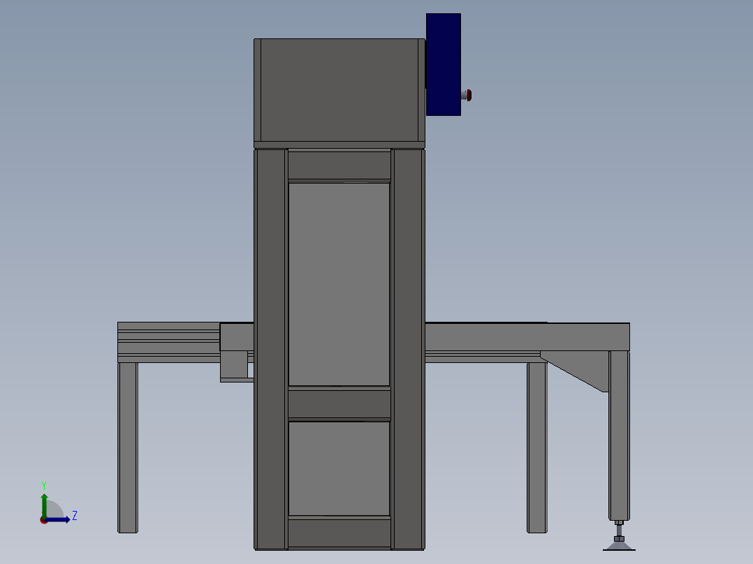 龙门式15T的压力机左视图
