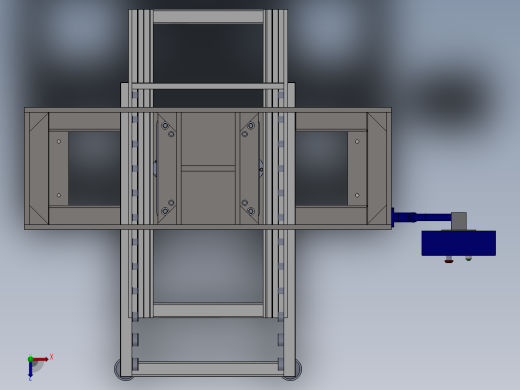龙门式15T的压力机俯视缩略图