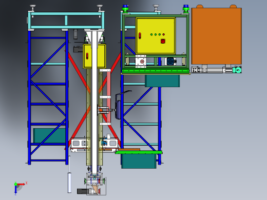 自动化立库仓库3D模型俯视缩略图