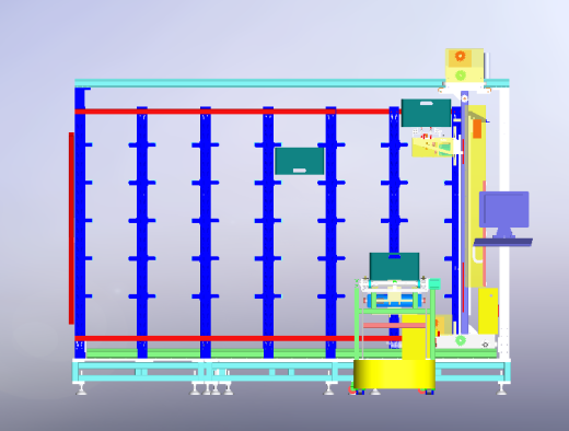 自动化立库仓库3D模型缩略图