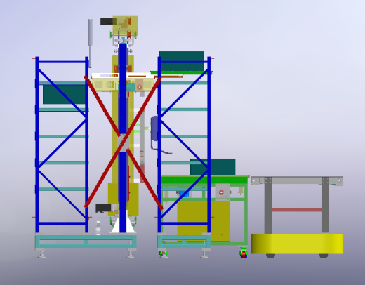 自动化立库仓库3D模型缩略图