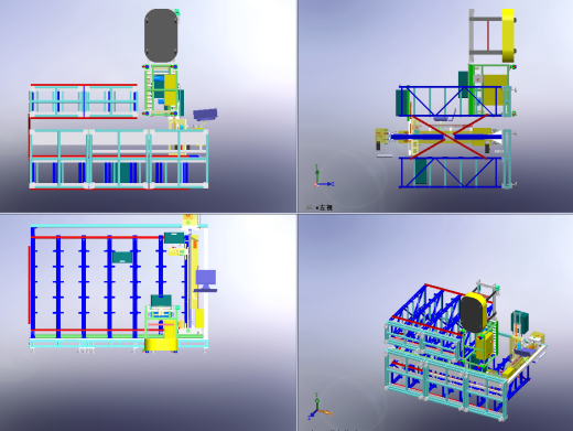 自动化立库仓库3D模型缩略图
