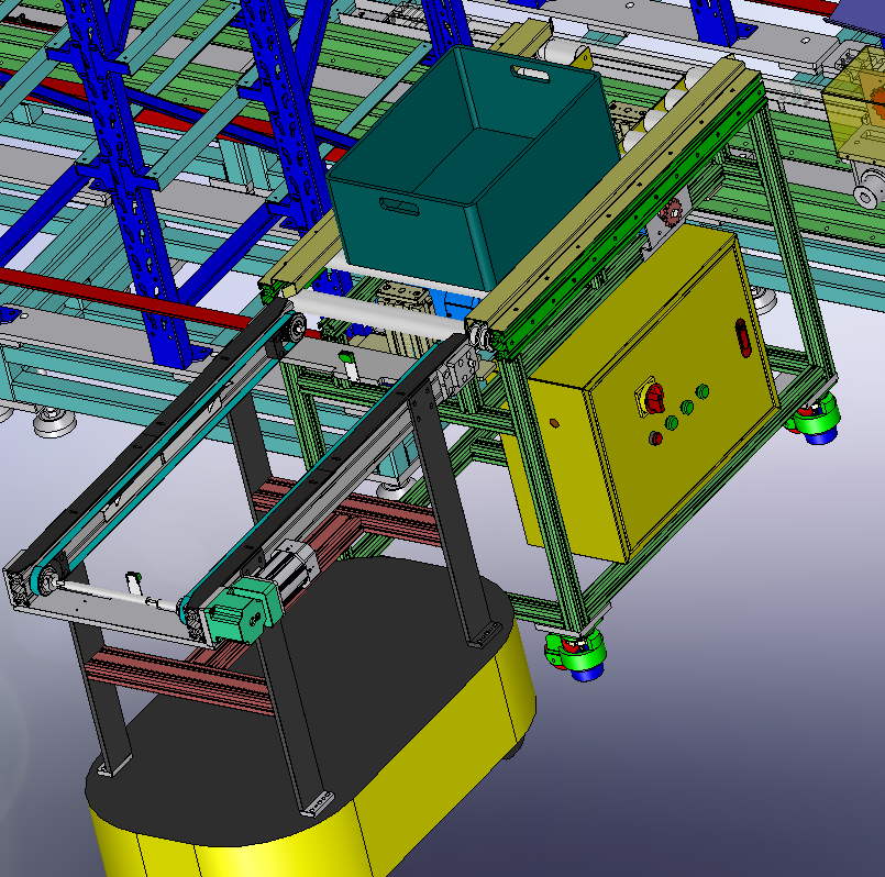 自动化立库仓库3D模型