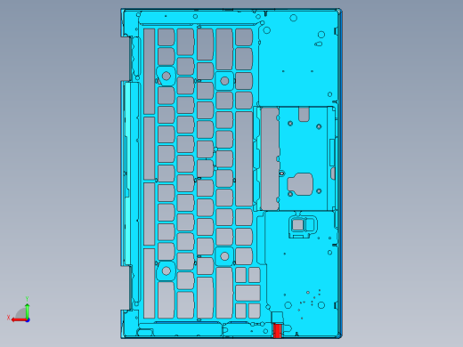 笔记本C壳铣侧孔UG刀路程序模型后视缩略图