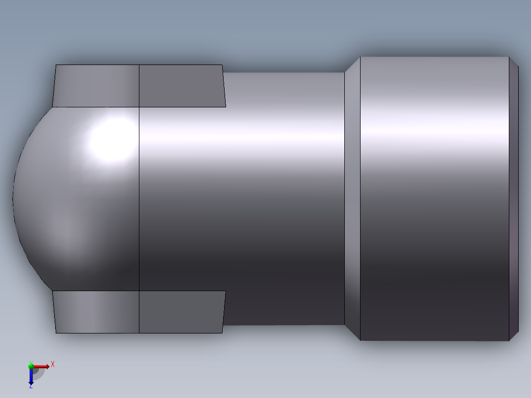 90度焊接接头、1CW9-18-12俯视图