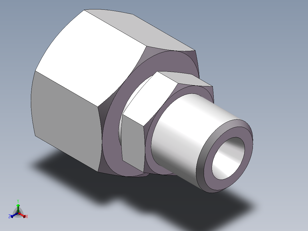 直通变径接头、2D-14-20主视图