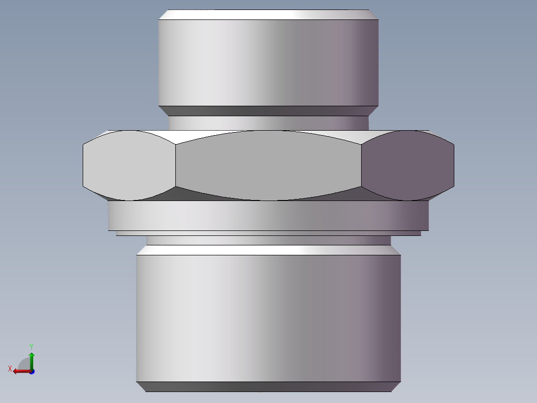 英制管螺纹ED密封、1CB-22-12WD后视图