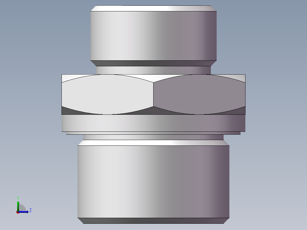 英制管螺纹ED密封、1CB-22-12WD左视图