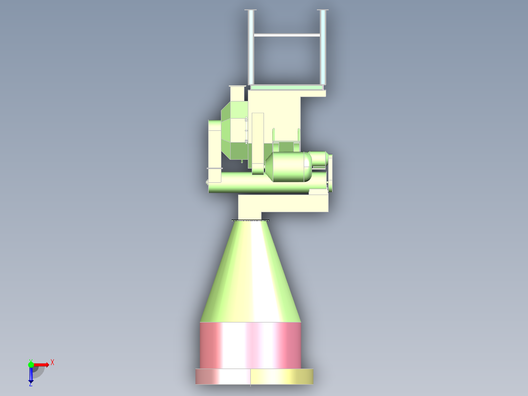 M50 小型饲料粉碎混合机俯视图