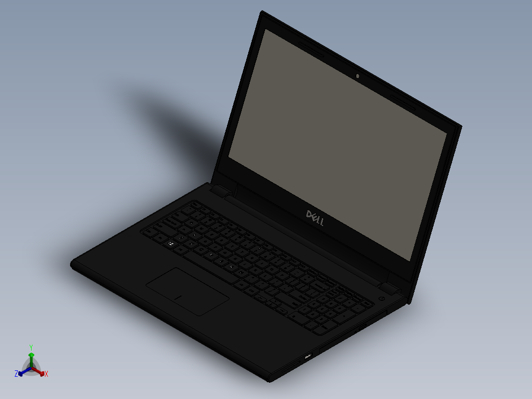 电脑、笔记本(45)正等轴测图