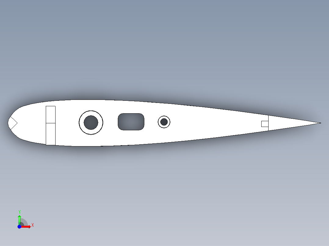 B2005160-尾翼组件_固定翼前视图