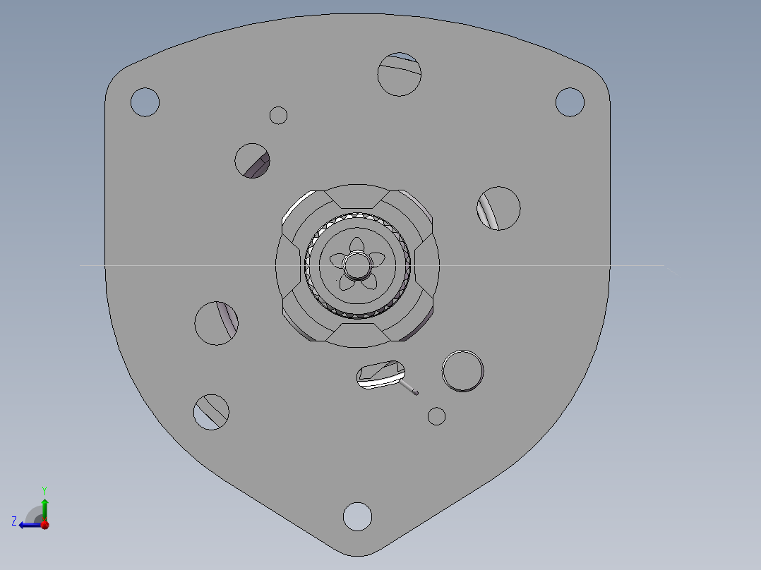 手拉葫芦轮轴组件右视图