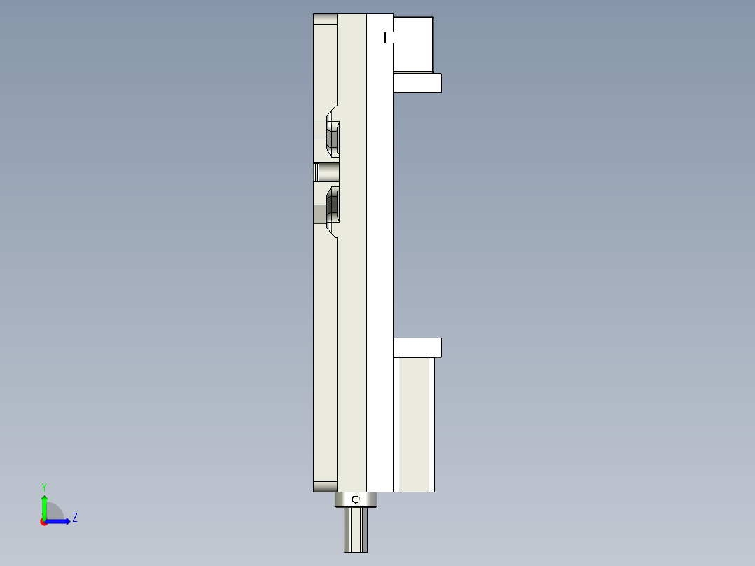 Haas 固定爪虎钳 (HMV-6F-08)左视图