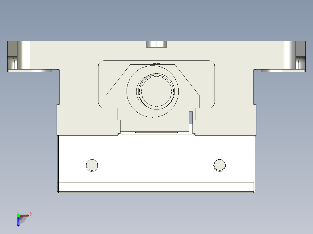 Haas 固定爪虎钳 (HMV-6F-08)俯视图