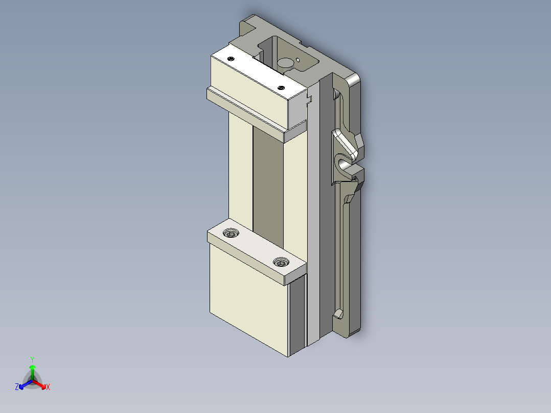 Haas 固定爪虎钳 (HMV-6F-08)正等轴测图