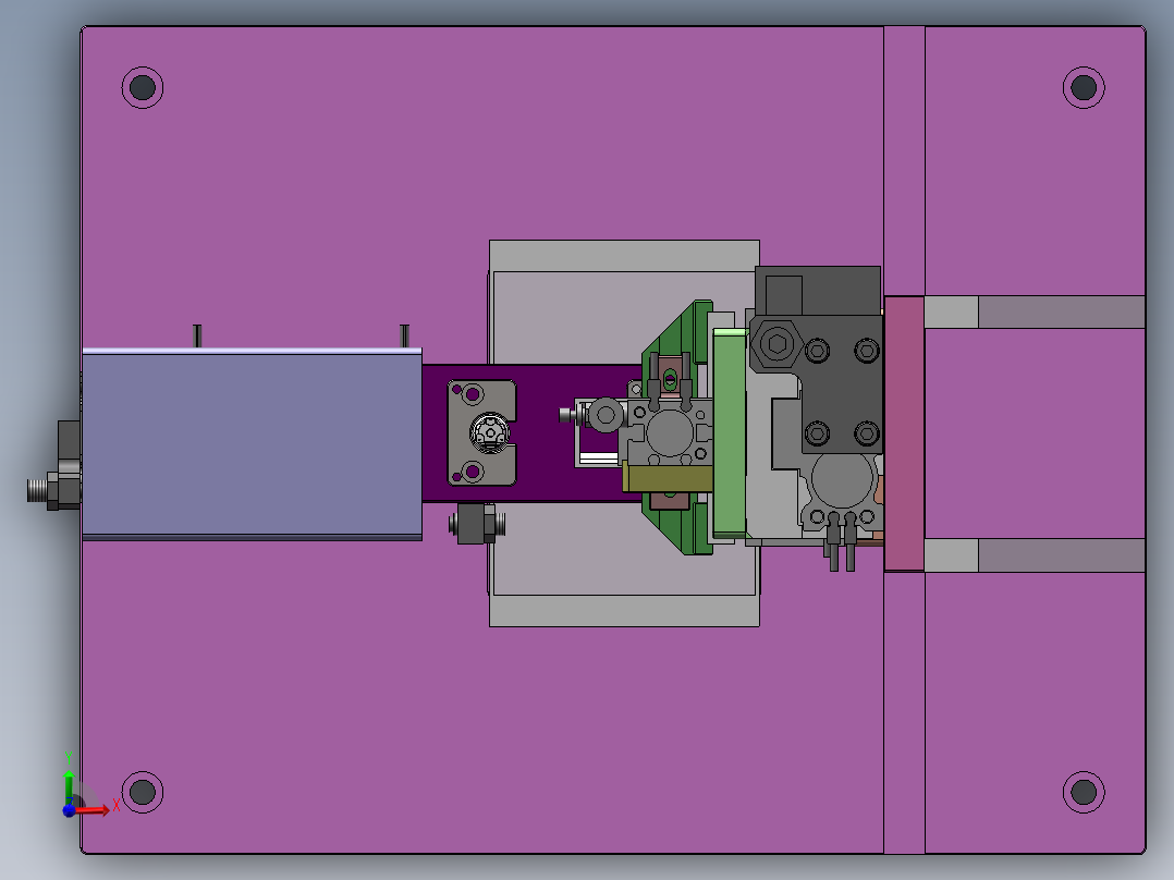 微型电机定子压装模具前视图