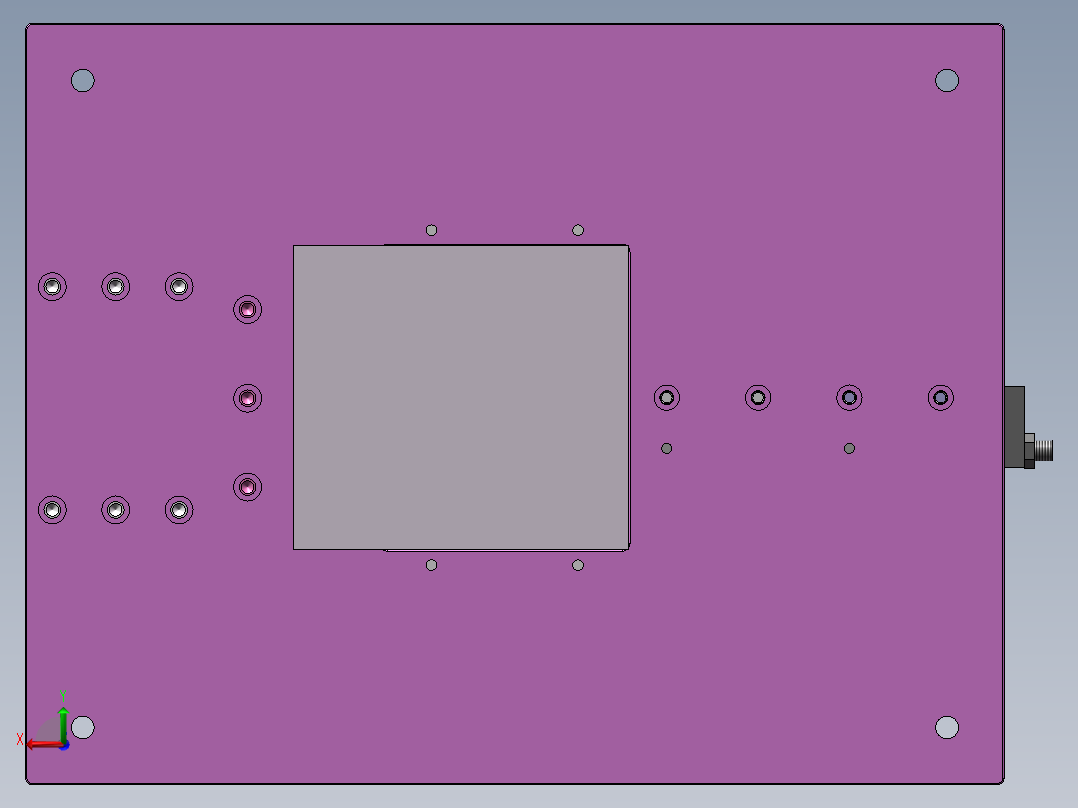 微型电机定子压装模具后视图