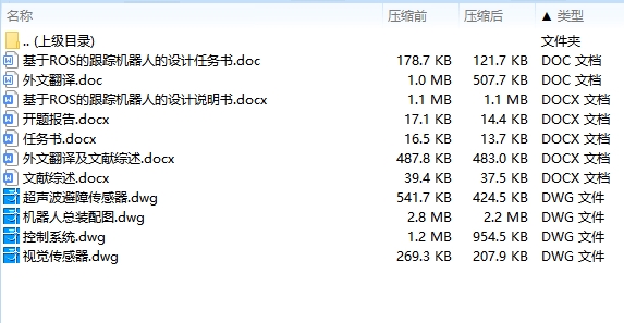 基于ROS的跟踪机器人的设计含4张CAD图